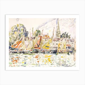 Le Pouliguen Fishing Boats (1928), Paul Signac Art Print