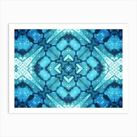 Blue Moonlight Pattern 2 Art Print