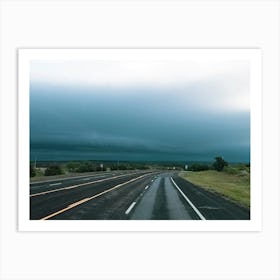 Storm And Road Art Print