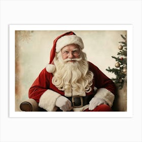 Vintage Santa Claus Art Print