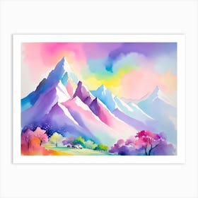 Mountain landscapes 13 Art Print