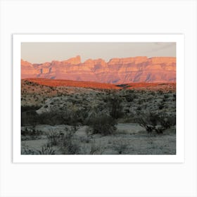 Texas Desert Sunset Art Print