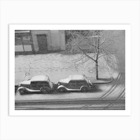 Snow Storm, Washington, D,C, By Russell Lee Art Print