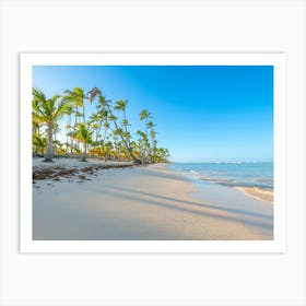 Beach In Punta Cana Art Print