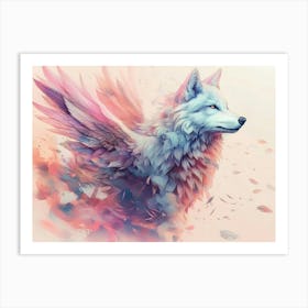 White Wolf Art Print