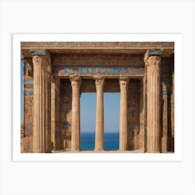 Egyptian Temple 3 Art Print