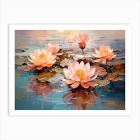 Lotus Flower Painting 2 Art Print