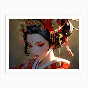 Geisha 4 Art Print
