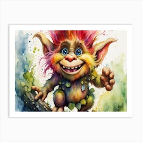 Troll (Water) Art Print