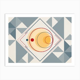 Bauhaus Moon & Sun Art Print