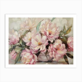 Pink Peonies Art Print