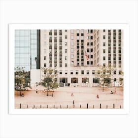 Pastel City Buildings Art Print