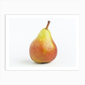 Pear On White Background Art Print