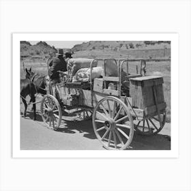 Chuck And Bedroll Wagon Of The Tank Gang On The Highway, Near Marfa, Texas By Russell Lee Art Print