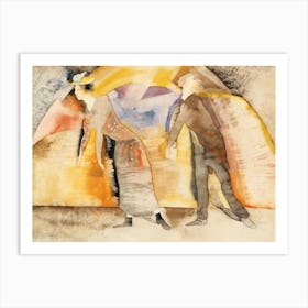 In Vaudeville Woman And Man On Stage (1917), Charles Demuth Art Print