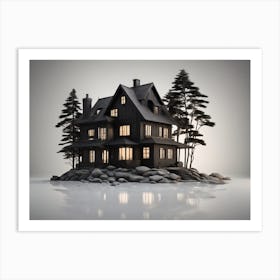 House On A Lake Art Print