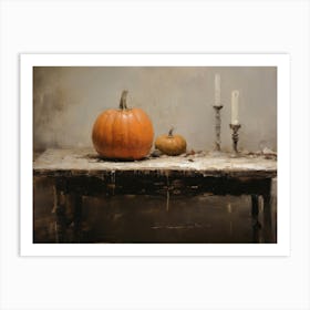 Autumn Still Life Painting Art Print