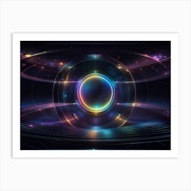 Abstract Space Background 1 Art Print