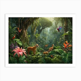 Tropical Jungle 1 Art Print