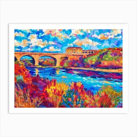 Bridge Over The River 1 Art Print