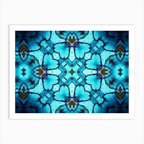 Abstract Stained Glass Pattern Art Print