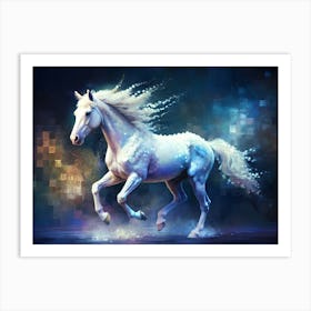 White Horse Art Print