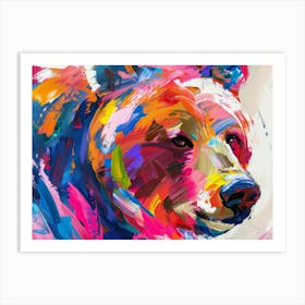 Colorful Bear Art Print