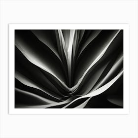 Abstract Black And White Painting Art Print