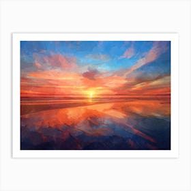 Sunset Shore 17 Art Print