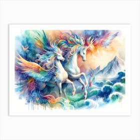 Unicorns 1 Art Print