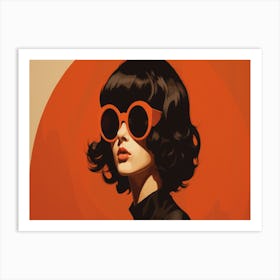 Lady In Sunglasses Art Print