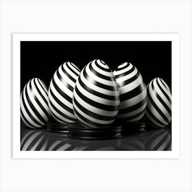 Zig Zag Eggs Art Print