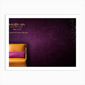 Autumn Themed Business Wallpaper Showcasing A Gradient Of Pink To Purple With A Splash Of Colorful 2 1 Art Print