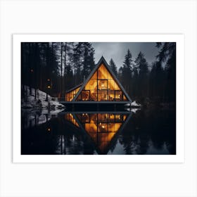 Cabin In The Woods Art Print