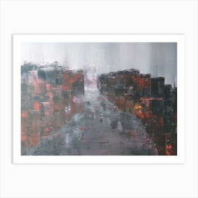 Abstract Cityscape 1 Art Print