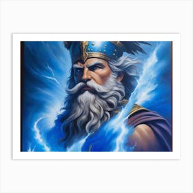Zeus The Thunderer Art Print