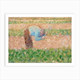 Man With A Hoe (1882), Georges Seurat Art Print