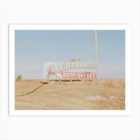 Cherokee Sign Oklahoma Art Print