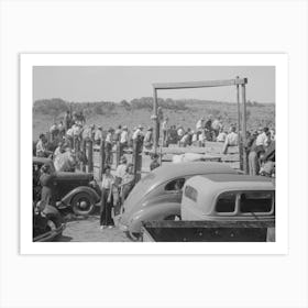 Untitled Photo, Possibly Related To Spectators At Bean Day Rodeo, Wagon Mound, New Mexico By Russell Lee 3 Art Print