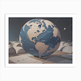 World Map Art Print