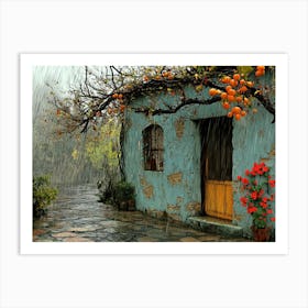 Rainy Day in a Tropical Garden # 1 Art Print