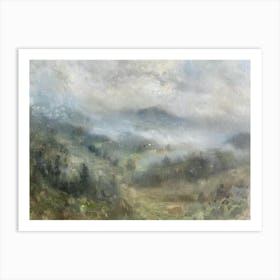 Misty Valley 1 Art Print