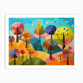 Autumn Trees 22 Art Print