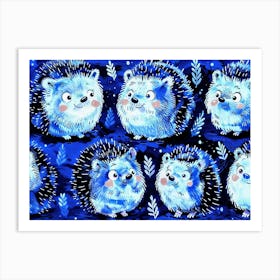 Hedgehogs Art Print