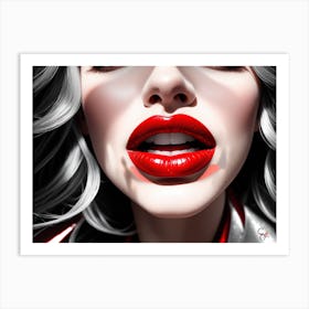 Red Lips Art Print