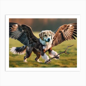 Eagledog Art Print