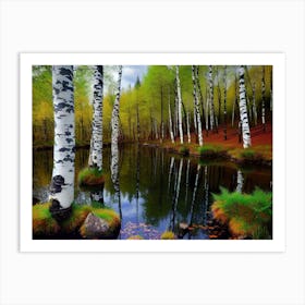 Birch Trees 36 Art Print