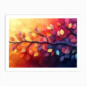 Autumn Leaves 14 Art Print