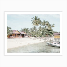 On A Tropical Beach In Indonesia Art Print