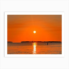 Sunset Over Islamorada (Florida Keys Series) Art Print